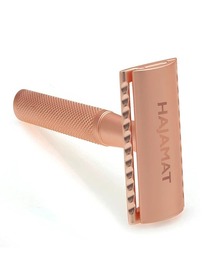 Hajamat Trowel Double Edge Safety Razor |Stainless Steel 304| Closed Comb| Rose Gold Finish - Image 2